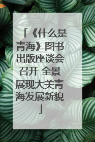 《什么是青海》图书出版座谈会召开 全景展现大美青海发展新貌