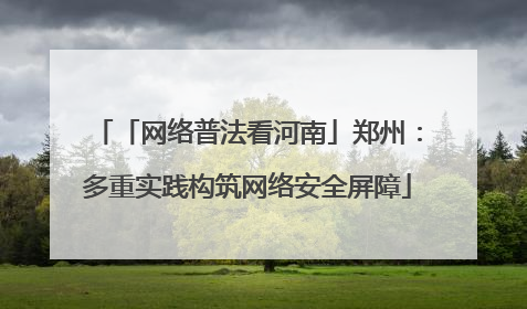 「网络普法看河南」郑州：多重实践构筑网络安全屏障