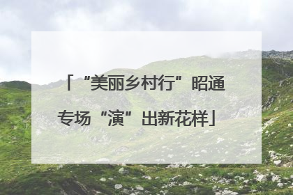 “美丽乡村行”昭通专场“演”出新花样