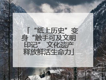 “纸上历史”变身“触手可及文明印记” 文化遗产释放鲜活生命力