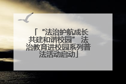 “法治护航成长 共建和谐校园” 法治教育进校园系列普法活动启动