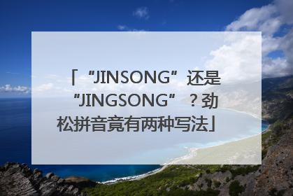 “JINSONG”还是“JINGSONG”？劲松拼音竟有两种写法