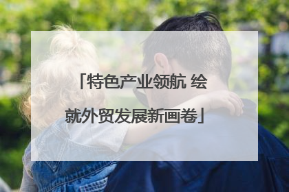 特色产业领航 绘就外贸发展新画卷