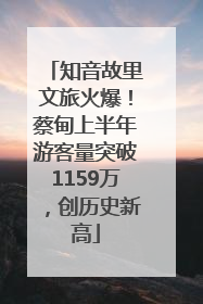 知音故里文旅火爆！蔡甸上半年游客量突破1159万，创历史新高