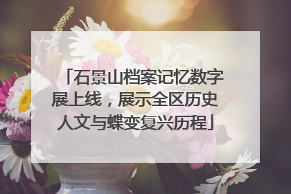 石景山档案记忆数字展上线，展示全区历史人文与蝶变复兴历程