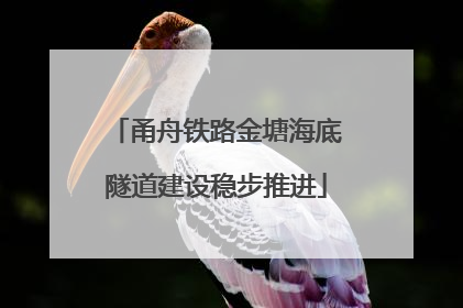 甬舟铁路金塘海底隧道建设稳步推进