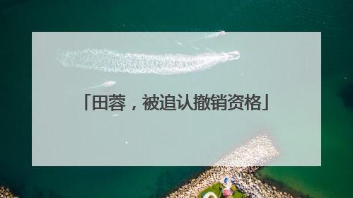 田蓉，被追认撤销资格
