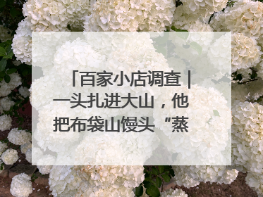 百家小店调查｜一头扎进大山，他把布袋山馒头“蒸”出新花样