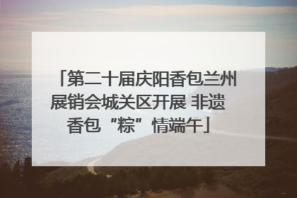 第二十届庆阳香包兰州展销会城关区开展 非遗香包“粽”情端午