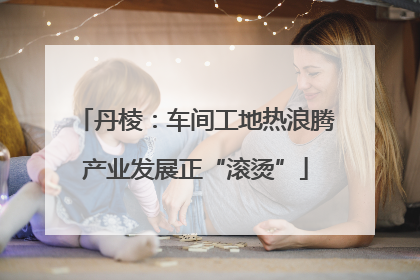 丹棱：车间工地热浪腾产业发展正“滚烫”