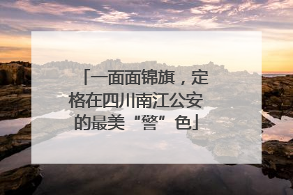 一面面锦旗，定格在四川南江公安的最美“警”色