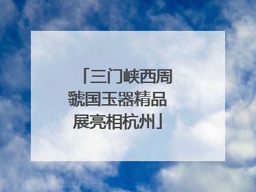 三门峡西周虢国玉器精品展亮相杭州