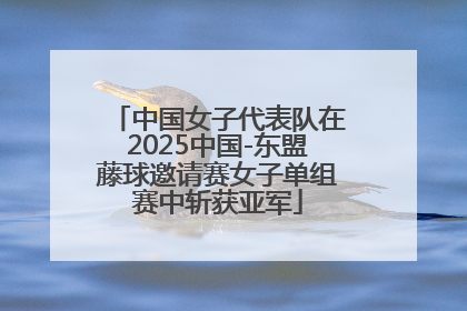 中国女子代表队在2025中国-东盟藤球邀请赛女子单组赛中斩获亚军