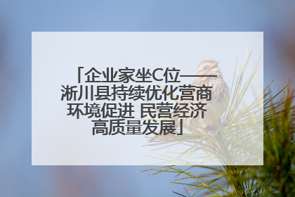 企业家坐C位——淅川县持续优化营商环境促进 民营经济高质量发展