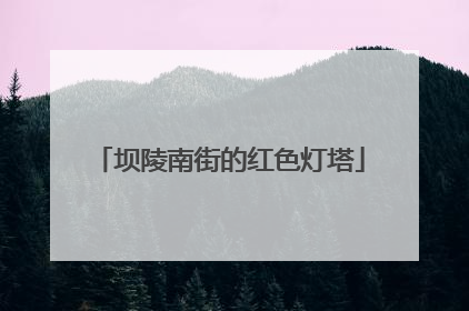 坝陵南街的红色灯塔