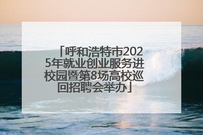 呼和浩特市2025年就业创业服务进校园暨第8场高校巡回招聘会举办