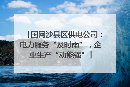 国网沙县区供电公司：电力服务“及时雨”，企业生产“动能强”