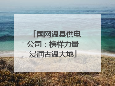国网温县供电公司：榜样力量浸润古温大地