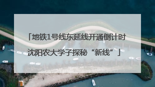 地铁1号线东延线开通倒计时 沈阳农大学子探秘“新线”