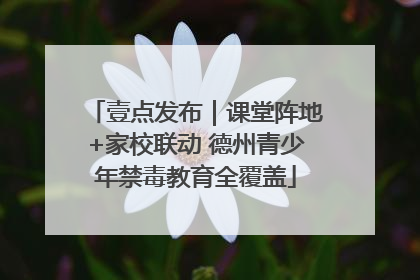 壹点发布｜课堂阵地+家校联动 德州青少年禁毒教育全覆盖