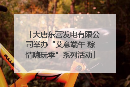 大唐东营发电有限公司举办“艾意端午 粽情嗨玩季”系列活动