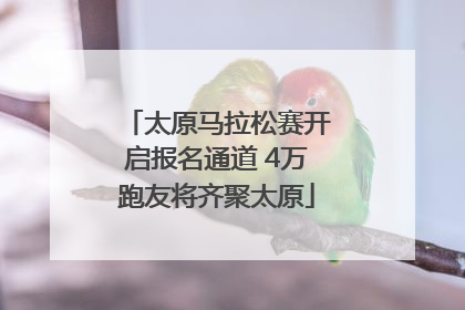 太原马拉松赛开启报名通道 4万跑友将齐聚太原