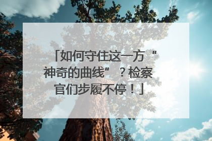 如何守住这一方“神奇的曲线”？检察官们步履不停！