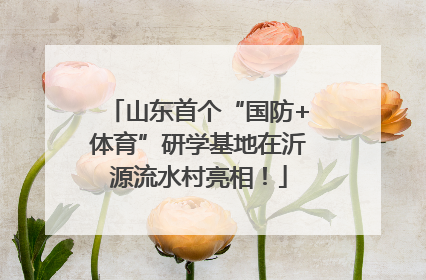 山东首个“国防+体育”研学基地在沂源流水村亮相！