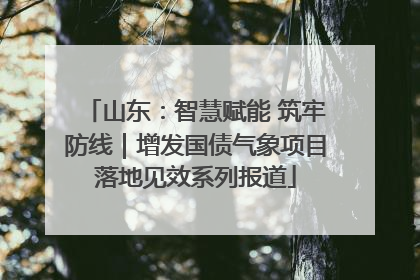 山东：智慧赋能 筑牢防线｜增发国债气象项目落地见效系列报道