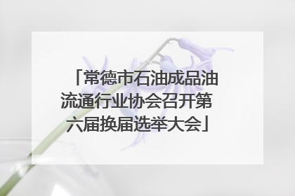 常德市石油成品油流通行业协会召开第六届换届选举大会