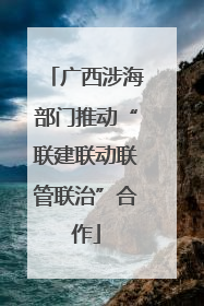 广西涉海部门推动“联建联动联管联治”合作