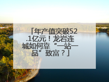 年产值突破52.1亿元！龙岩连城如何靠“一站一品”致富？