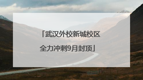 武汉外校新城校区全力冲刺9月封顶