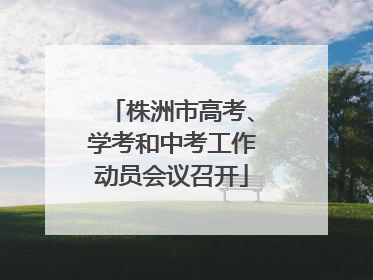 株洲市高考、学考和中考工作动员会议召开