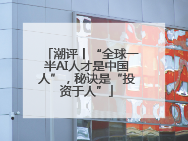 潮评丨“全球一半AI人才是中国人”，秘诀是“投资于人”
