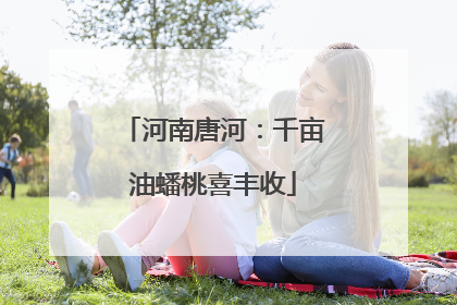 河南唐河：千亩油蟠桃喜丰收