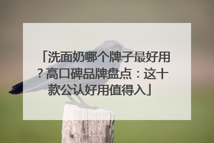 洗面奶哪个牌子最好用？高口碑品牌盘点：这十款公认好用值得入