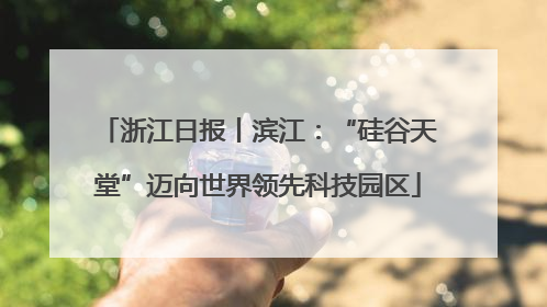 浙江日报丨滨江：“硅谷天堂”迈向世界领先科技园区