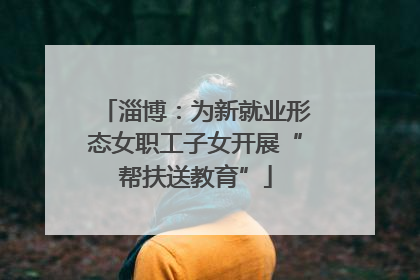 淄博：为新就业形态女职工子女开展“帮扶送教育”