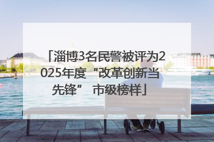 淄博3名民警被评为2025年度“改革创新当先锋” 市级榜样