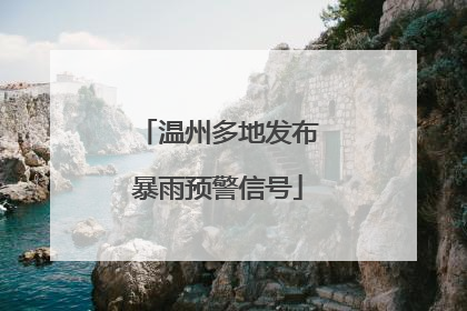 温州多地发布暴雨预警信号