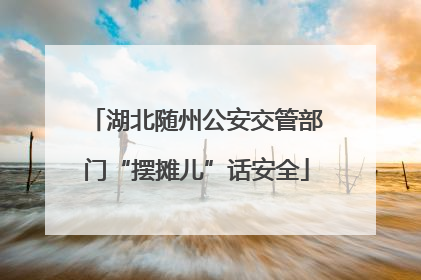 湖北随州公安交管部门“摆摊儿”话安全