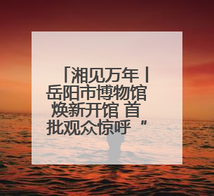 湘见万年丨岳阳市博物馆焕新开馆 首批观众惊呼“变化太大了！”