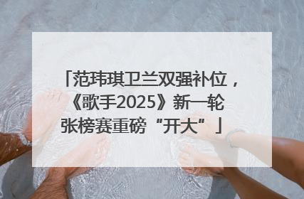 范玮琪卫兰双强补位，《歌手2025》新一轮张榜赛重磅“开大”
