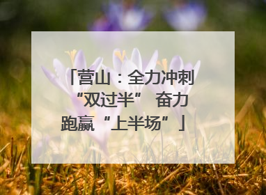 营山：全力冲刺“双过半” 奋力跑赢“上半场”