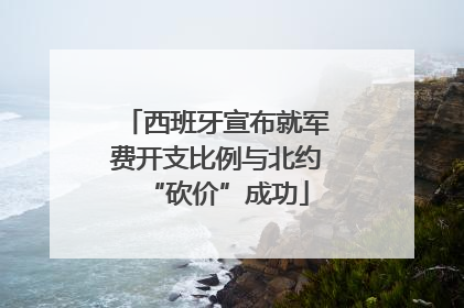西班牙宣布就军费开支比例与北约“砍价”成功