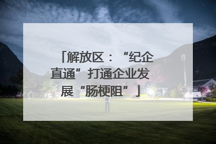 解放区：“纪企直通”打通企业发展“肠梗阻”