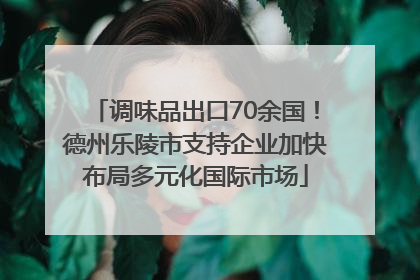 调味品出口70余国！德州乐陵市支持企业加快布局多元化国际市场