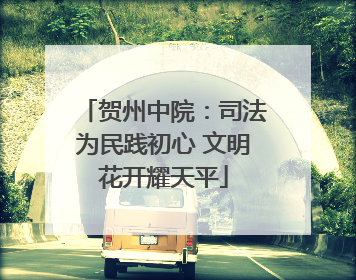 贺州中院：司法为民践初心 文明花开耀天平