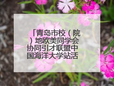青岛市校（院）地欧美同学会协同引才联盟中国海洋大学站活动成功举办